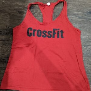 Red Reebok CrossFit Razorback Tank